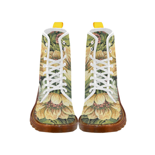 Grandma's Floral Couch Martin Boots For Men Model 1203H