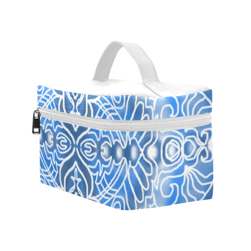 blue tile 1 Cosmetic Bag/Large (Model 1658)