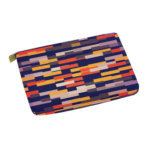 Rectangles in retro colors Carry-All Pouch 12.5''x8.5''