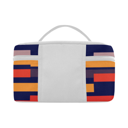 Rectangles in retro colors Cosmetic Bag/Large (Model 1658)