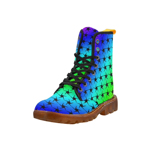Colorful Black Star Martin Boots For Women Model 1203H