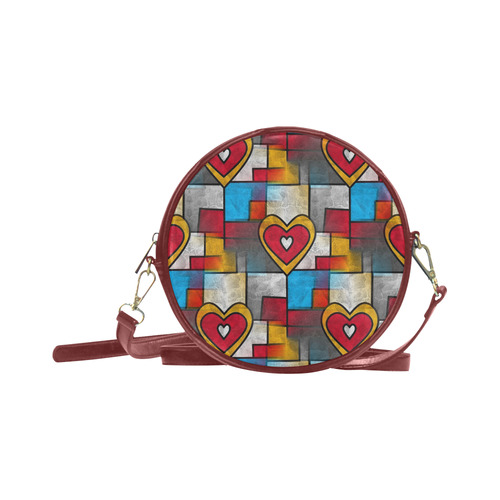 That is my heart by Popart Lover Round Sling Bag (Model 1647)