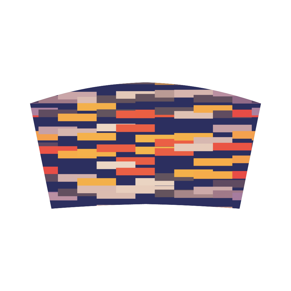 Rectangles in retro colors Bandeau Top