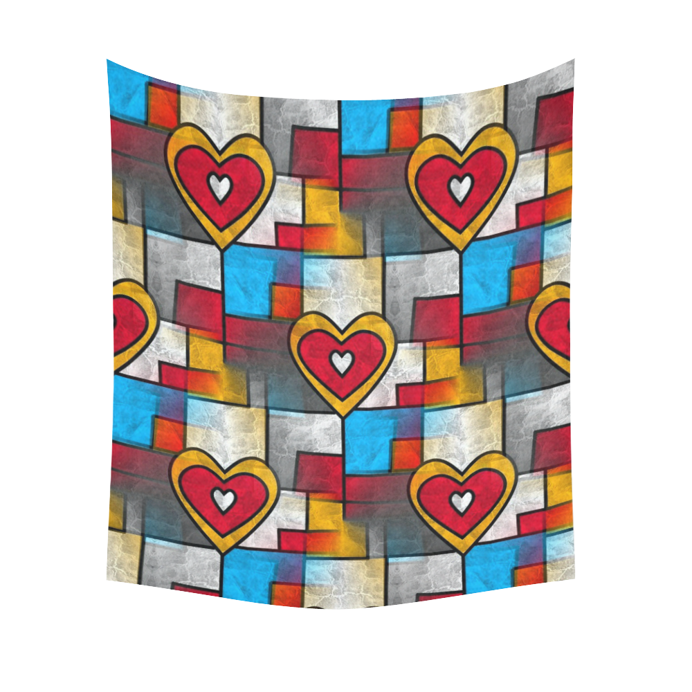 That is my heart by Popart Lover Cotton Linen Wall Tapestry 51"x 60"