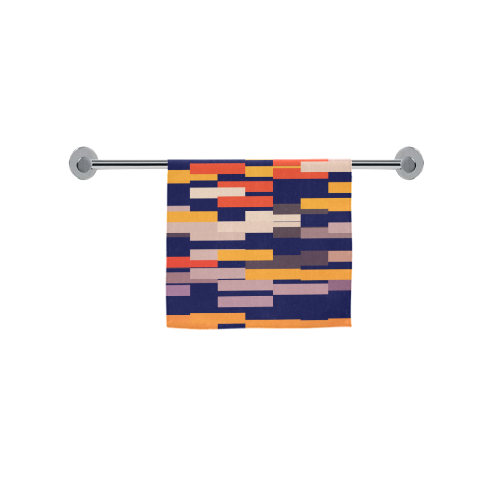 Rectangles in retro colors Custom Towel 16"x28"