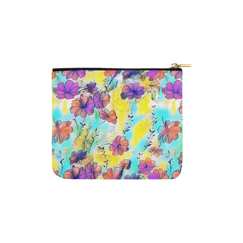 Floral Dreams 12 by JamColors Carry-All Pouch 6''x5''