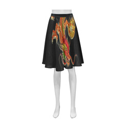 Fantastic Metallic Gleaming Dragon Athena Women's Short Skirt (Model D15)