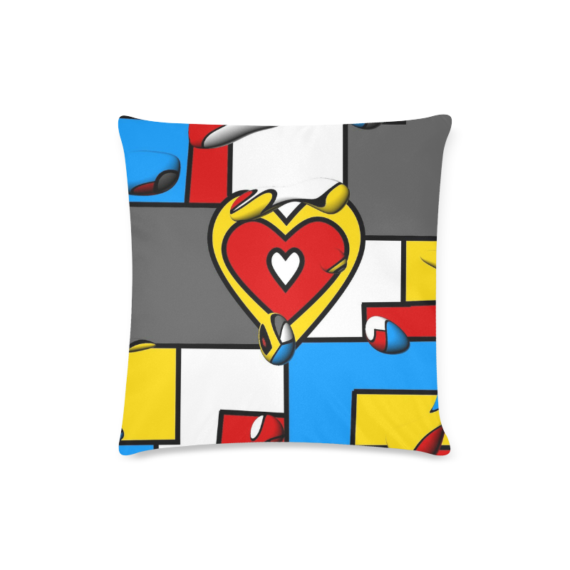 Right in the heart by Nico Bielow Custom Zippered Pillow Case 16"x16"(Twin Sides)