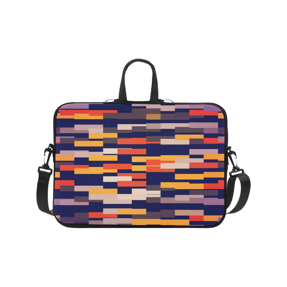 Rectangles in retro colors Laptop Handbags 17"