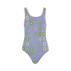 Vintage Flowers Vest One Piece Swimsuit (Model S04)