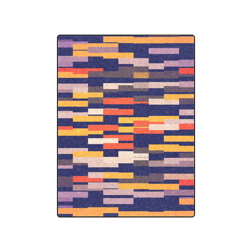 Rectangles in retro colors Blanket 50"x60"