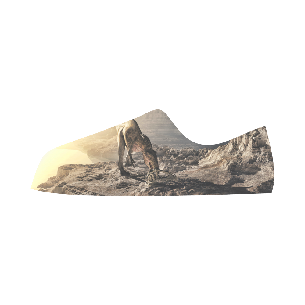 Acrocanthosaurus Dinosaur Aquila Microfiber Leather Women's Shoes/Large Size (Model 031)