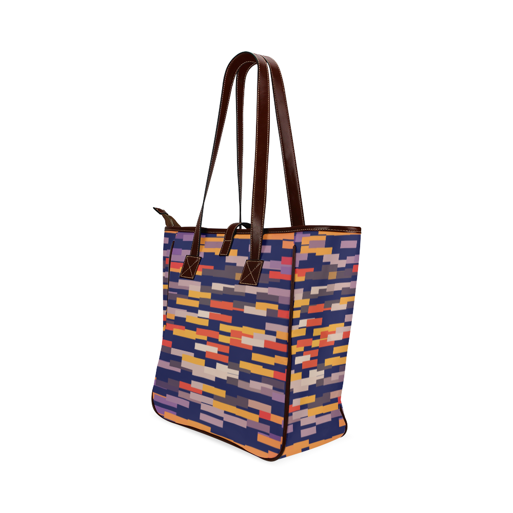 Rectangles in retro colors Classic Tote Bag (Model 1644)