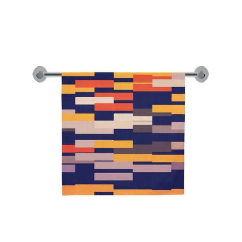 Rectangles in retro colors Bath Towel 30"x56"
