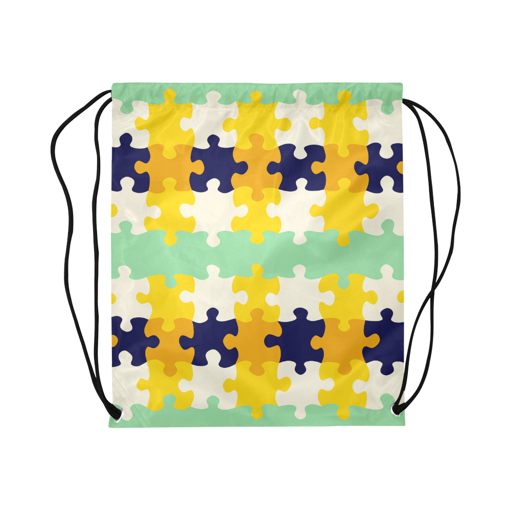 Puzzle pieces Large Drawstring Bag Model 1604 (Twin Sides)  16.5"(W) * 19.3"(H)