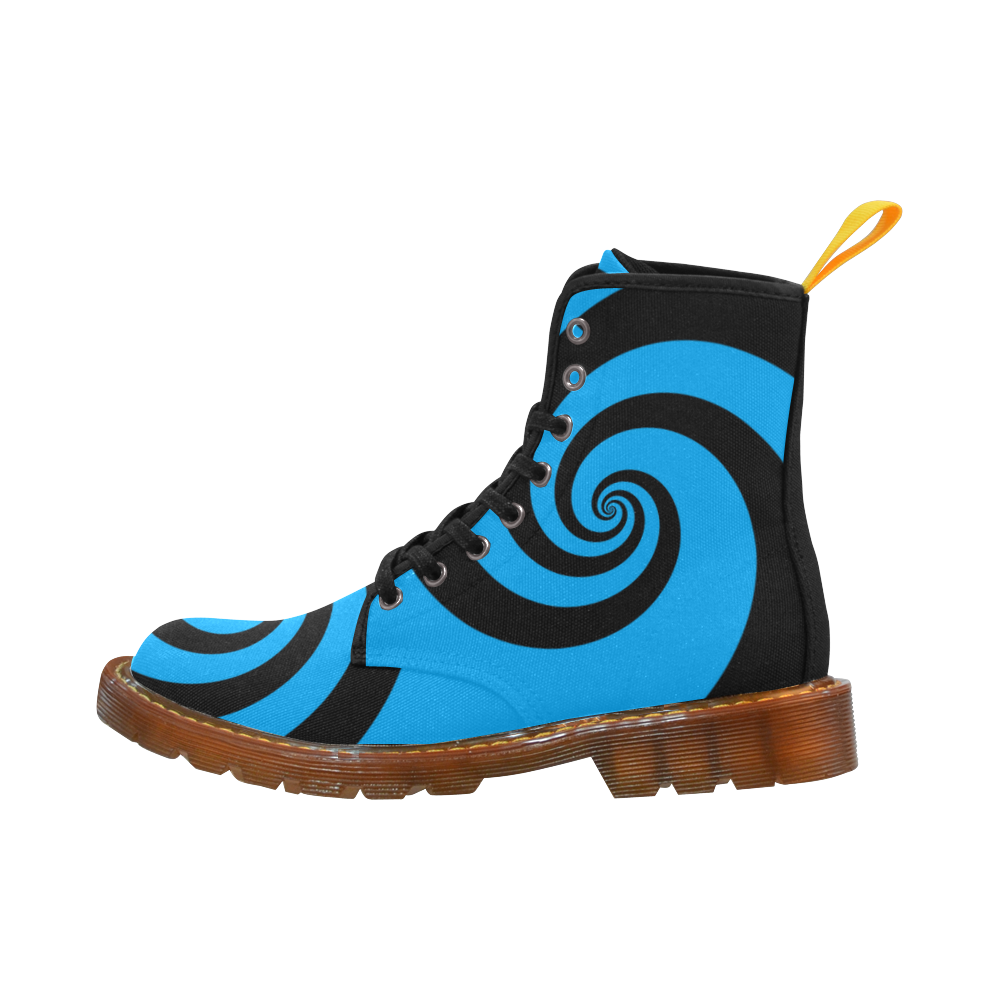 BLACK & BLUE SWIRL Martin Boots For Women Model 1203H