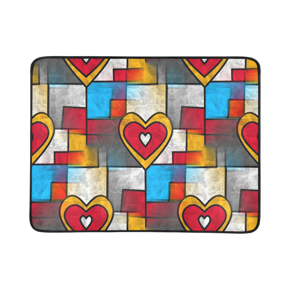 That is my heart by Popart Lover Beach Mat 78"x 60"