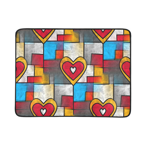 That is my heart by Popart Lover Beach Mat 78"x 60"