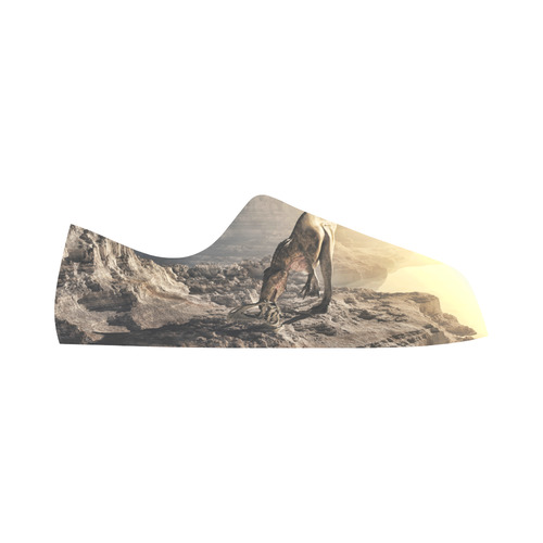 Acrocanthosaurus Dinosaur Aquila Microfiber Leather Women's Shoes/Large Size (Model 031)