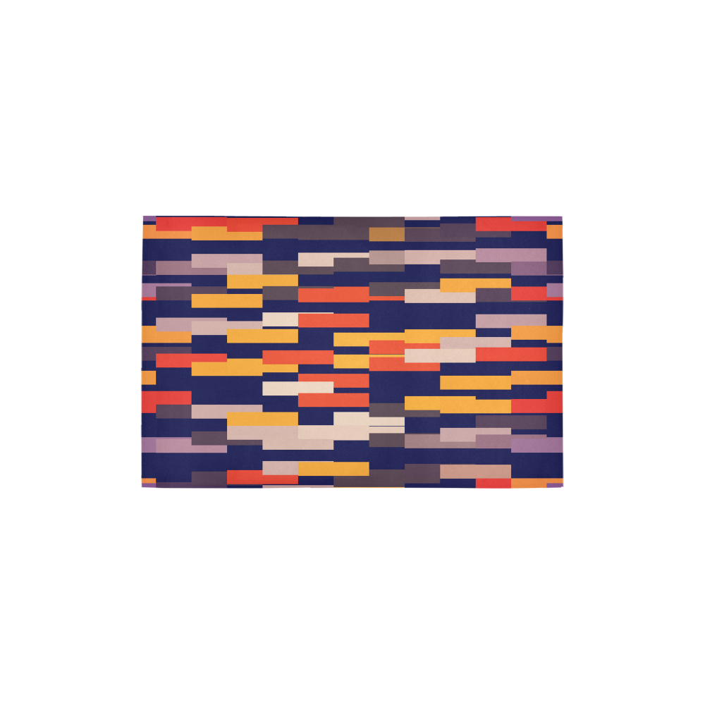 Rectangles in retro colors Area Rug 2'7"x 1'8‘’