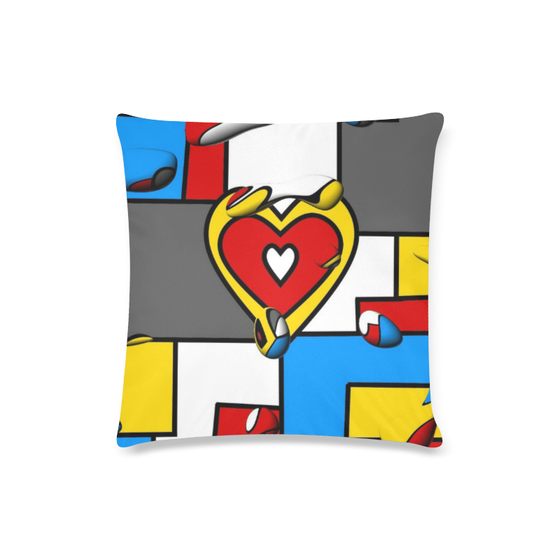 Right in the heart by Nico Bielow Custom Zippered Pillow Case 16"x16"(Twin Sides)