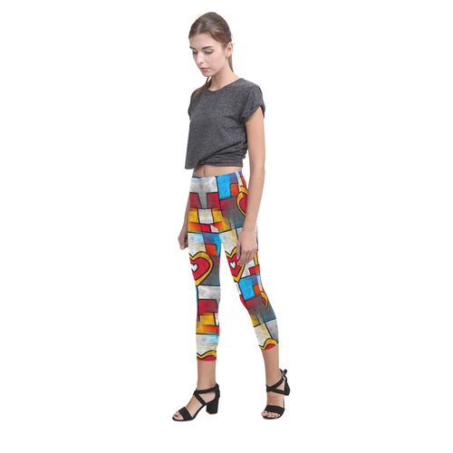 That is my heart by Popart Lover Capri Legging (Model L02)