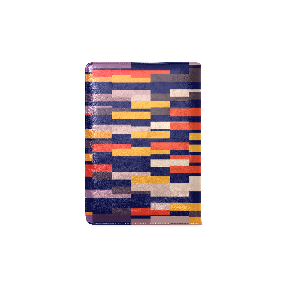 Rectangles in retro colors Custom NoteBook A5