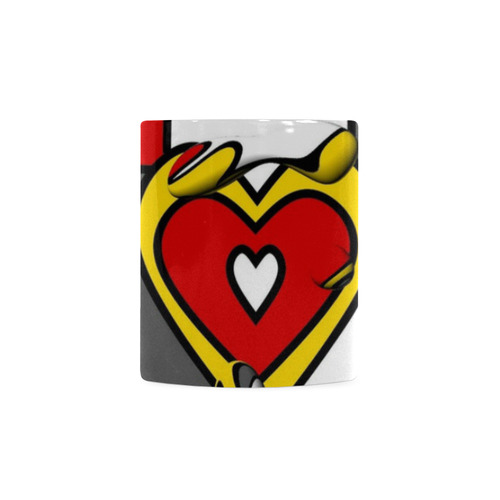 Right in the heart by Nico Bielow White Mug(11OZ)