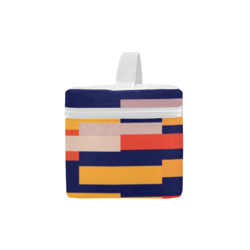 Rectangles in retro colors Cosmetic Bag/Large (Model 1658)