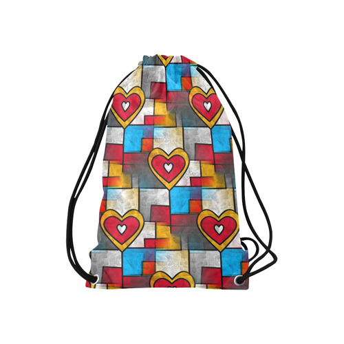That is my heart by Popart Lover Small Drawstring Bag Model 1604 (Twin Sides) 11"(W) * 17.7"(H)