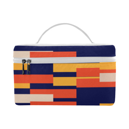Rectangles in retro colors Cosmetic Bag/Large (Model 1658)