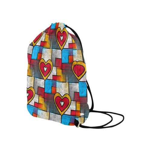 That is my heart by Popart Lover Large Drawstring Bag Model 1604 (Twin Sides)  16.5"(W) * 19.3"(H)