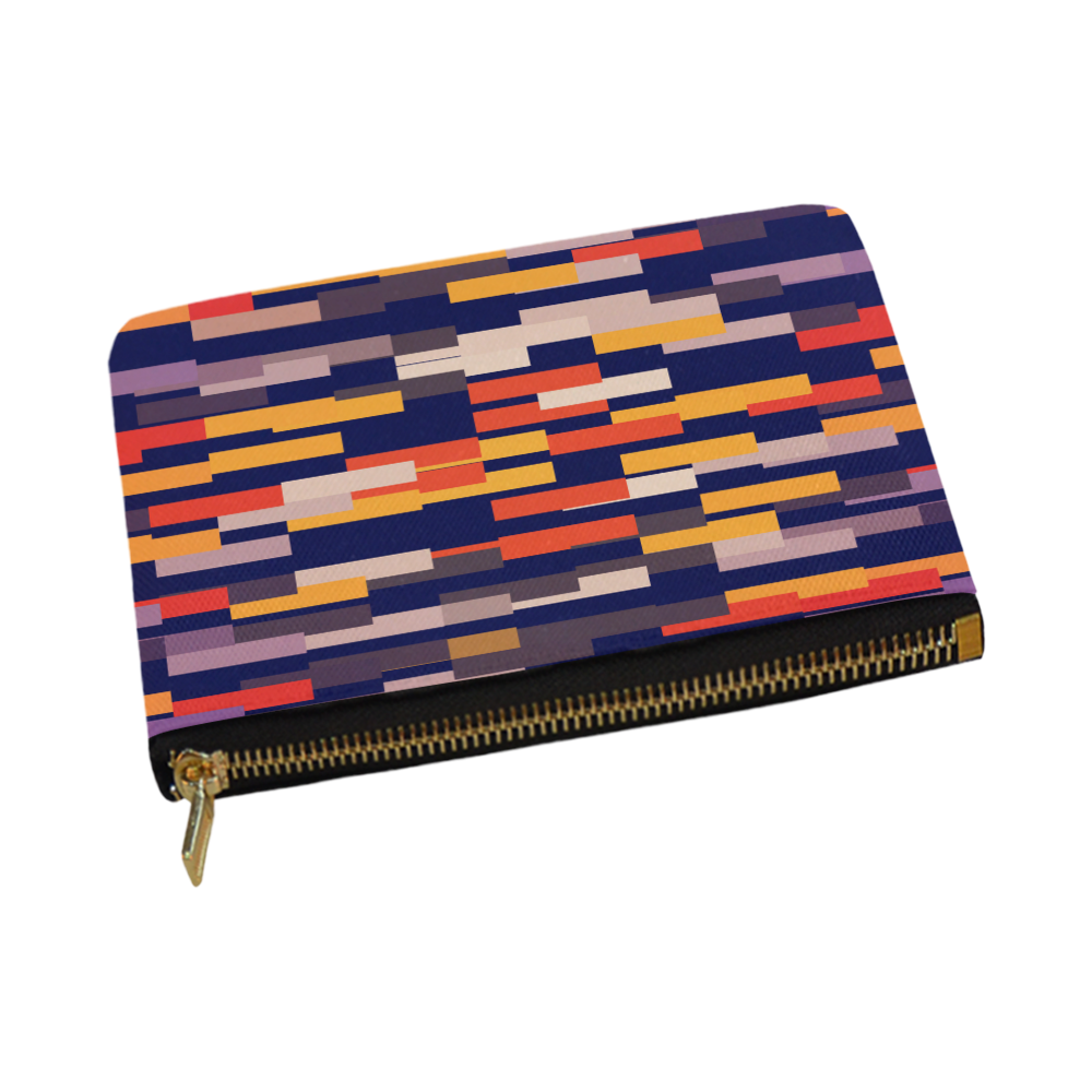 Rectangles in retro colors Carry-All Pouch 12.5''x8.5''
