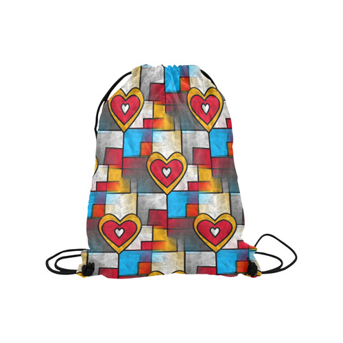 That is my heart by Popart Lover Medium Drawstring Bag Model 1604 (Twin Sides) 13.8"(W) * 18.1"(H)