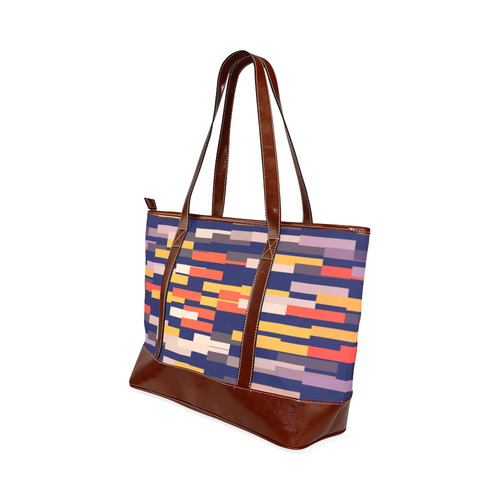 Rectangles in retro colors Tote Handbag (Model 1642)