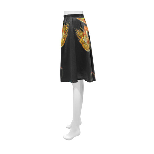 Fantastic Metallic Gleaming Dragon Athena Women's Short Skirt (Model D15)