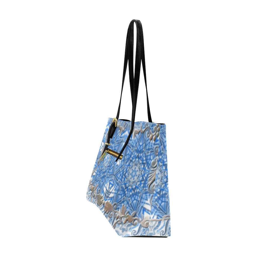 blue travel Euramerican Tote Bag/Large (Model 1656)