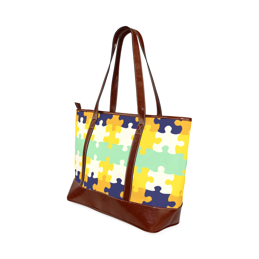 Puzzle pieces Tote Handbag (Model 1642)