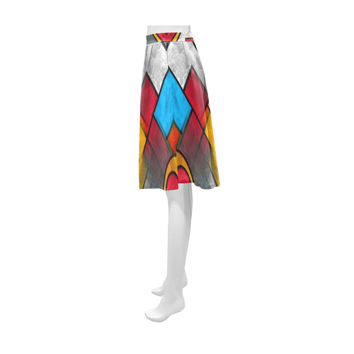 That is my heart by Popart Lover Athena Women's Short Skirt (Model D15)