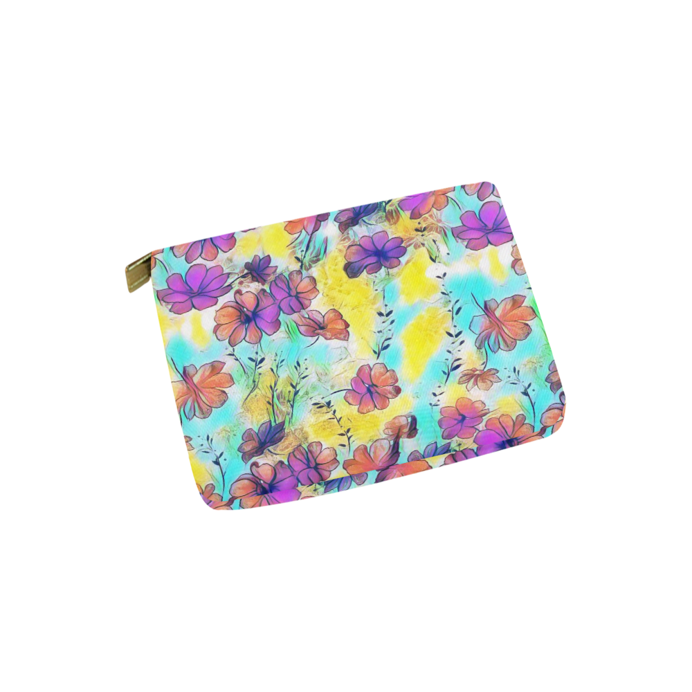 Floral Dreams 12 by JamColors Carry-All Pouch 6''x5''