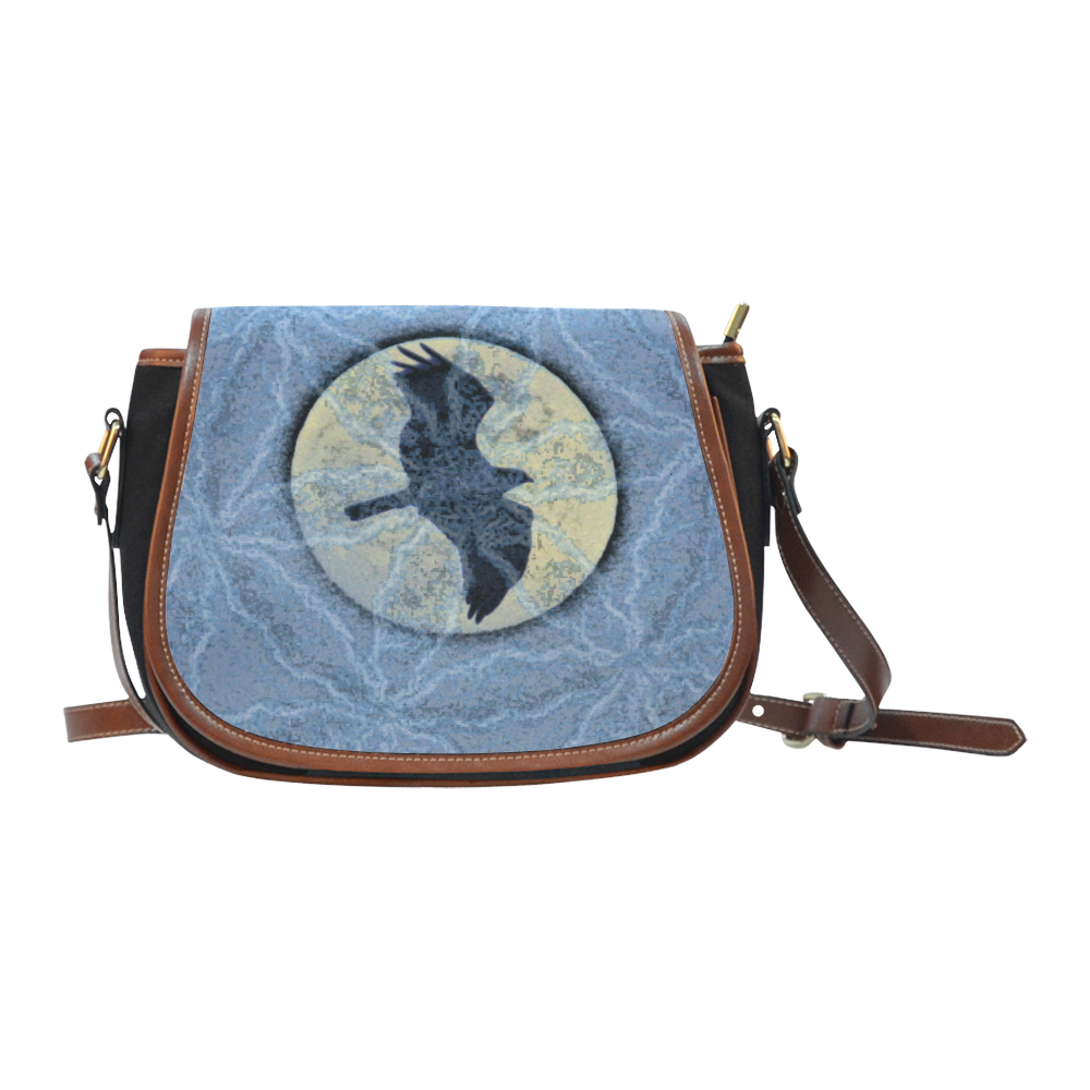 birds seed Saddle Bag/Small (Model 1649)(Flap Customization)