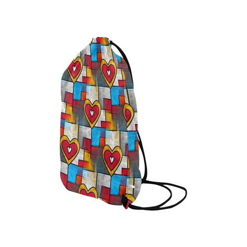 That is my heart by Popart Lover Small Drawstring Bag Model 1604 (Twin Sides) 11"(W) * 17.7"(H)
