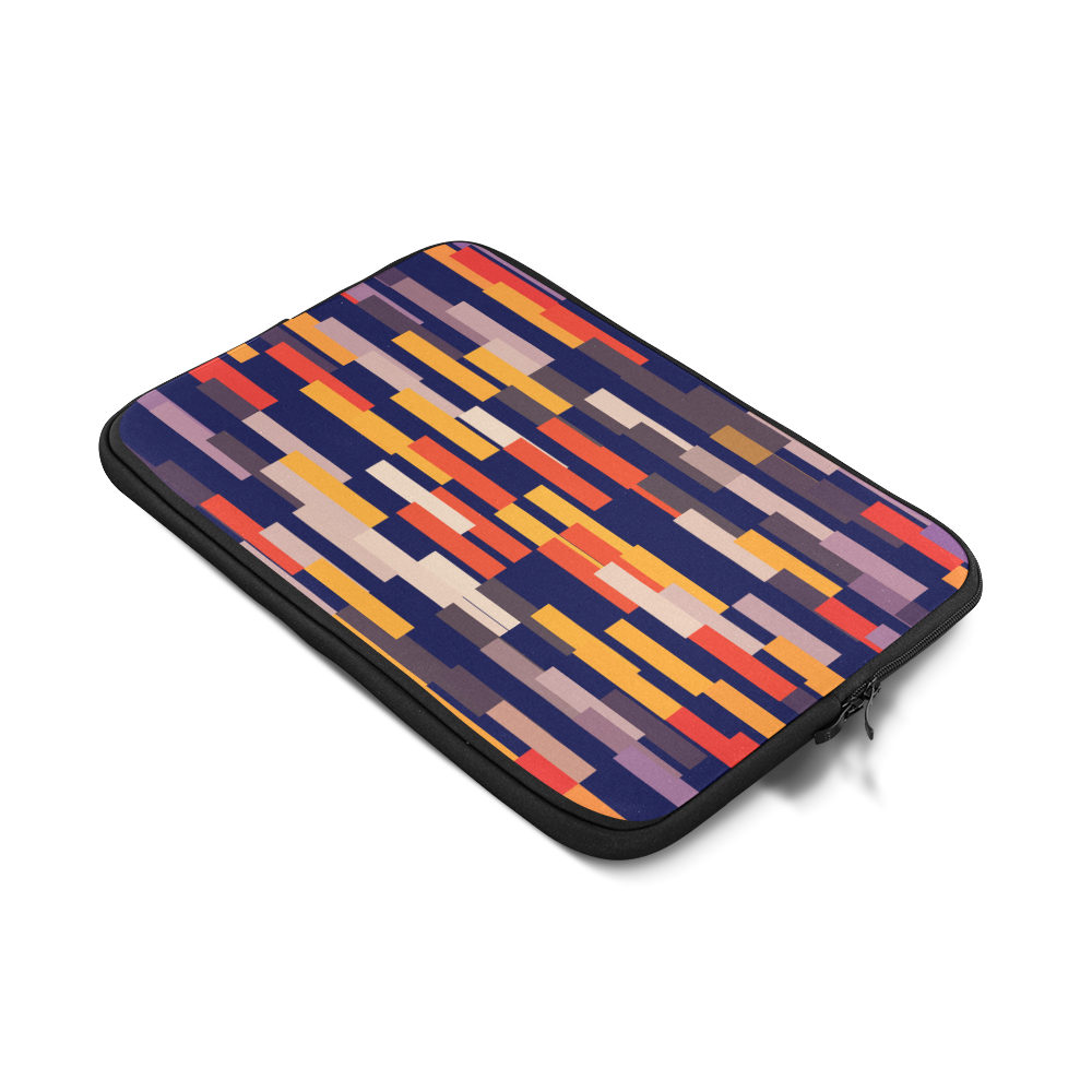 Rectangles in retro colors Custom Sleeve for Laptop 17"