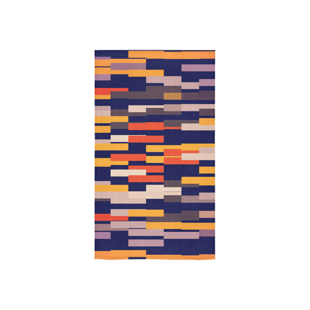 Rectangles in retro colors Custom Towel 16"x28"