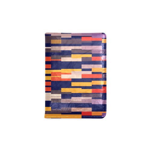Rectangles in retro colors Custom NoteBook A5