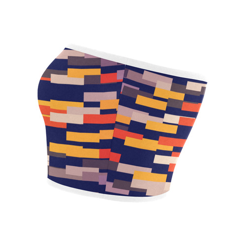 Rectangles in retro colors Bandeau Top