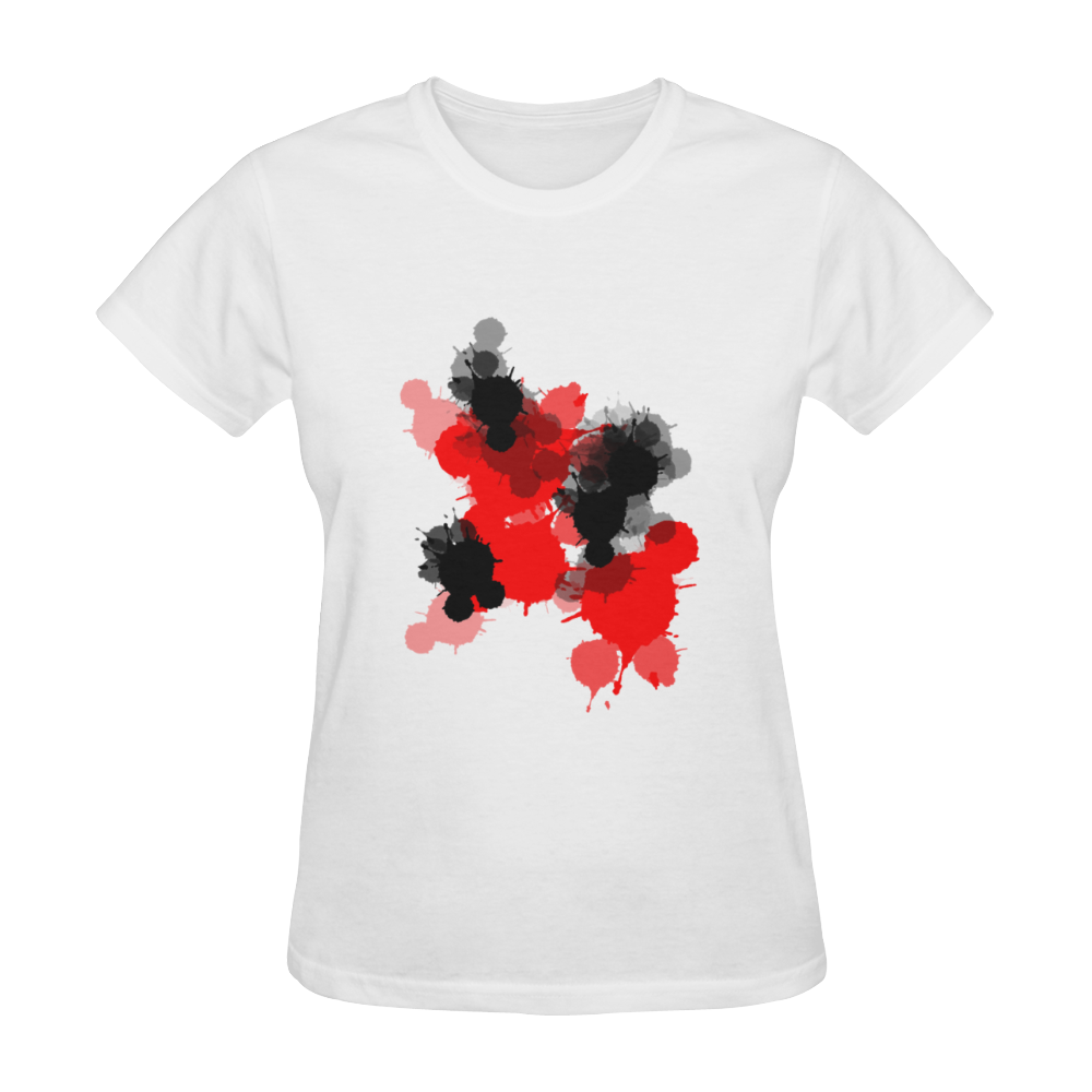 Ink Splatter Sunny Women's T-shirt (Model T05)