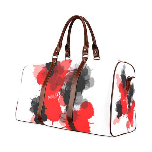 Ink Splatter Waterproof Travel Bag/Large (Model 1639)