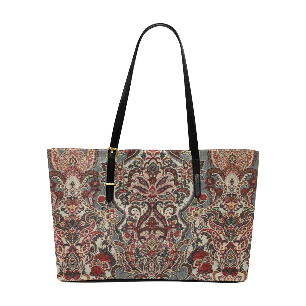 Vintage Floral Persian Rug Pattern Euramerican Tote Bag/Large (Model ...