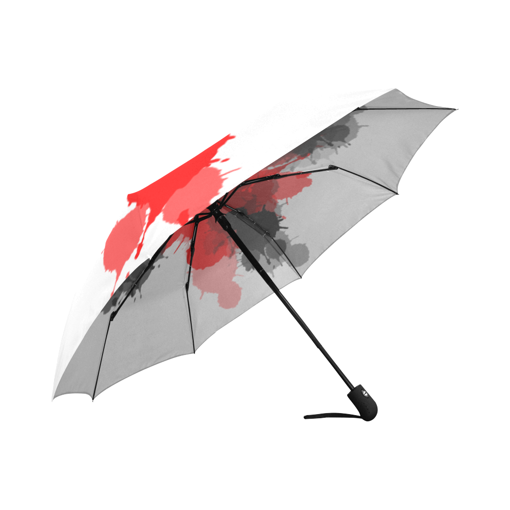 Ink Splatter Auto-Foldable Umbrella (Model U04)